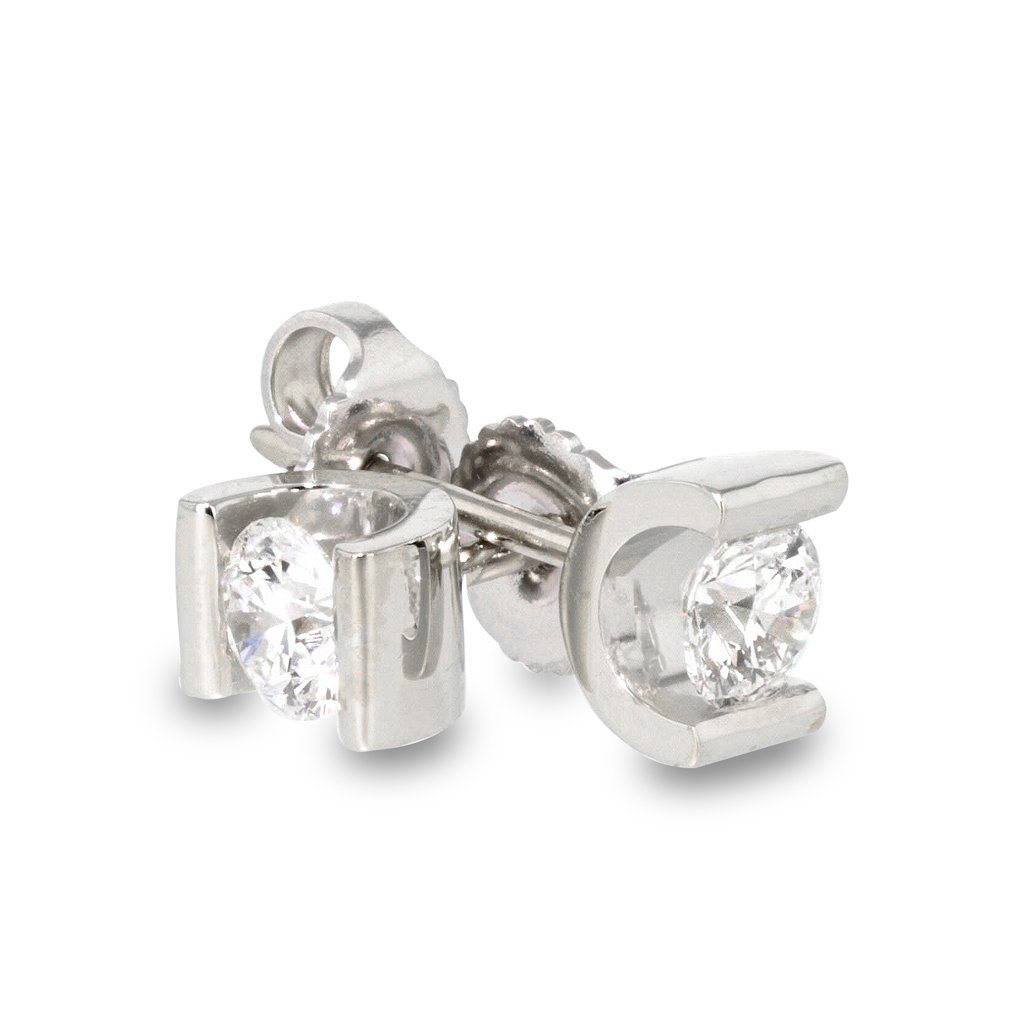 Horseshoe Diamond Studs - Davidson JewelsEarrings