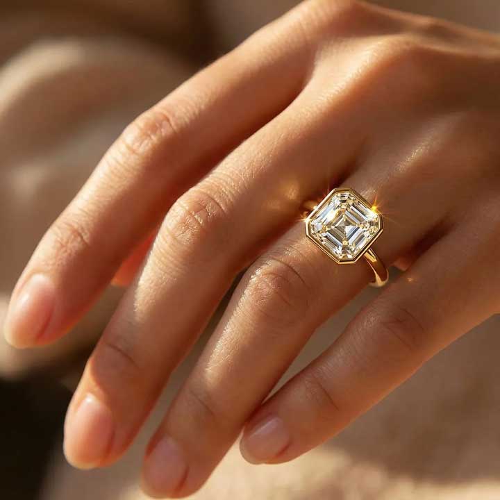 custom 18k gold and diamond ring crafted by Ian Davidson Calgary Alberta